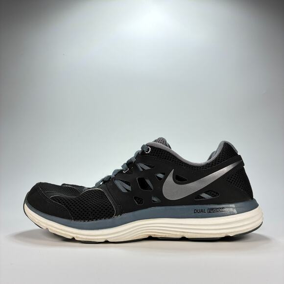 Nike Dual Fusion Lite Black Gray Running Shoes Lightweight 599513-002 Mens Sz 11 - Picture 4 of 10
